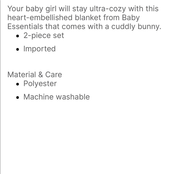 NWT- Baby Girl Blanket & Snuggler - Picture 5 of 6